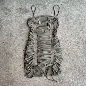 Ruched Bodycon Mini Dress